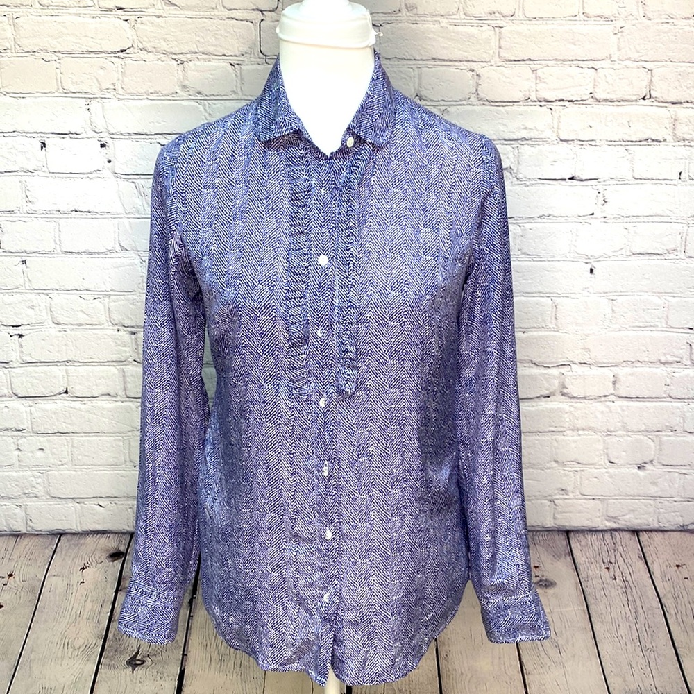 J. Crew The Perfect Shirt Silk Blend